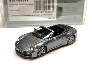 Minichamps Porsche 911 (992) Carrera 4S Cabriolet ポルシェ カレラ4S カブリオレ 1/87