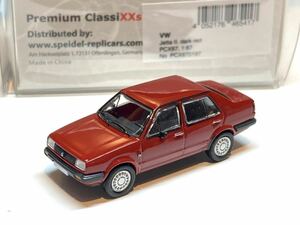 PCX87 VW Jetta フォルクスワーゲン ジェッタ レッド 1/87