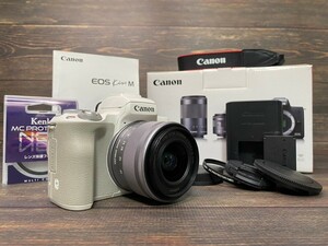 Canon キヤノン EOS Kiss M レンズキット ミラーレス一眼カメラ 元箱付き #31