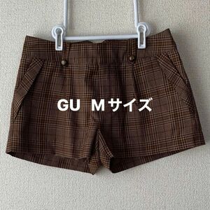 GU ショートパンツ　チェック　Mサイズ