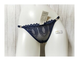 ★新品★ L Tバック ショーツ ブルー系 青系 レース 飾り付き セクシーランジェリー