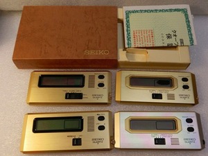 ■ジャンク品処分■　4台まとめて　昭和レトロ　デジタル時計　ポケットアラーム　SEIKO　コレクション　処分　貴重