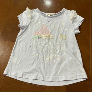 anyFAM キッズ　Tシャツ　ラベンダー　130cm