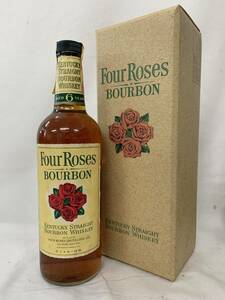 注目！【古酒　終売品バーボン】Four Roses フォアローゼス6年 750ml 43% 箱付　ウイスキー特級