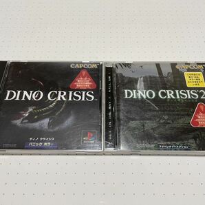 ☆PS1 名作 人気作 DINO CRISIS ディノクライシス CAPCOM パニック ホラー アドベンチャー ☆動作確認済 盤面・除菌清掃済 同梱可 S2の画像1