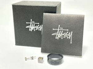 STUSSY ステューシー リング ピアス サイコロ SV シルバー アクセサリー セット 箱付き