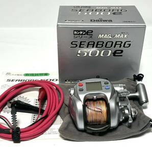 ⑥ Daiwa ダイワ 電動リール SEABORG シーボーグ 500e MAGMAX 電源コード 箱 説明書付きの画像1