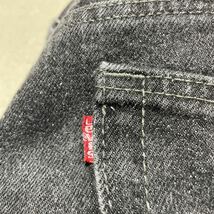 90s USA製 Levi's リーバイス 501 先染め ブラック デニム パンツ W38 L30 ジーンズ オールド ビンテージ ビッグサイズ デカ履き_画像6