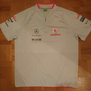 非売品 2009 ボーダフォン マクラーレン メルセデス F1チーム 支給品 Tシャツ XL HUGO BOSS ジョニーウォーカー ハミルトン コバライネン