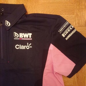 非売品 2019 BWT スポーツペサ レーシングポイント フォースインディアメルセデス F1チーム 支給品 ポロシャツ Mサイズ HACKETT S.ペレスの画像4