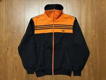 美品! adidas アディダス 西ドイツ製 デサント トラックジャケット 5 希少カラー ☆ 80s 90s ジャージ トレフォイル パーカー tシャツ ②_画像1