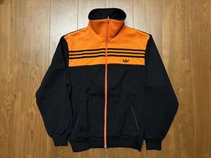 美品! adidas アディダス 西ドイツ製 デサント トラックジャケット 5 希少カラー ☆ 80s 90s ジャージ トレフォイル パーカー tシャツ ②