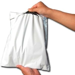 A4サイズ 宅配ビニール袋 100枚セット 梱包袋 ゆうゆうメルカリ便 白 激安 宅配袋の画像2