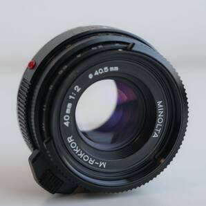 【整備済】MINOLTA M-ROKKOR 40mm F2 CLE用 ライカMマウント LEICA M型の画像3