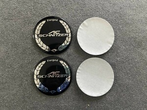 AC SCHNITZER用 センターキャップシール ホイールカバー 4枚セット 56.5mm エンブレムステッカー アルミ製 189番