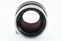 ★☆ Leica ライカ Summicron ズミクロン 5cm 50mm F2 Lマウント 沈胴 Ernst Leitz GmbH Wetzlar ★☆_画像3