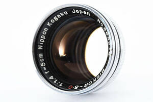 ★☆ 美品！ Nikon ニコン Nippon Kogaku NIKKOR-S・C 5cm 50mm F1.4 Sマウント ★☆