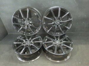 [石] G-speed 16×6.5J 114.3×5H +38 ハブ径73mm ブラック 4本セット 社外アルミホイール 個人宅不可 ■ 16インチ 中古品 ■