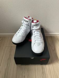 未使用品 NIKE AIR JORDAN 7 RETRO CU9307-106 WHITE/BLACK CARDINAL RED 26.5㎝