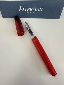 万年筆 WATERMAN ウォーターマン　クルトゥール　クリアレッド　中古品【6710G】