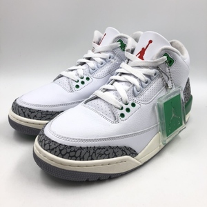 【中古】NIKE AIR JORDAN3 Retro Lucky Green 26.0 (タグ付き) CK9246-136 ナイキ エアジョーダンスリー[240024441974]