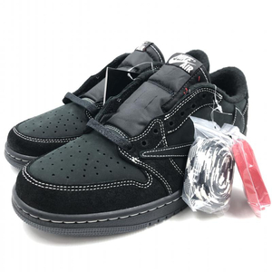 【中古】※タグ付き NIKE×TRAVIS SCOTT AIR JORDAN1 LOW OG BlackPhantom 27.5 DM7866-001 ナイキ×トラヴィススコット[240024458712]