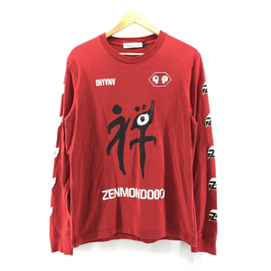 【中古】UNDER COVER 19SS ZENMONDO L/S TEE 赤 サイズ3 アンダーカバー[240024461028]