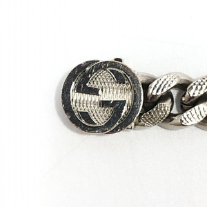 【中古】GUCCI インターロッキングG ゴルメットチェーン ブレスレット R-C　グッチ[240024460246]