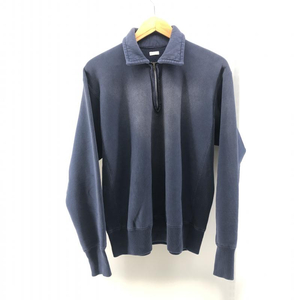 【中古】A.PRESSE 22AW Vintage Half Zip SweatShirt ネイビー サイズ1 22AAP-05-03M アプレッセ[240024462153]