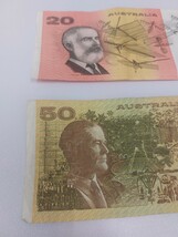 旧紙幣、オーストラリア20ドル、50ドル、合計70ドル_画像3