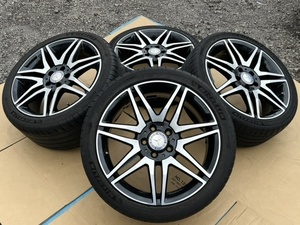 メルセデスベンツ W204 Cクラス AMG 純正 18×7.5J 112-5H+47 18×8.5J 112-5H+54 66.5Φ 中古アルミホイール 4本 メルセデス W204 等