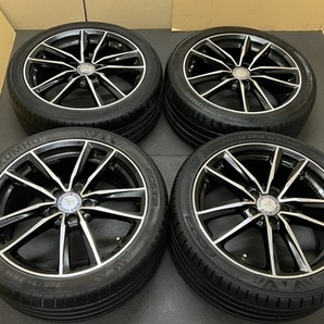 ホイール付タイヤ４本セット メルセデスベンツ Cクラス Eクラス 8J×18H2ET48 PCD112 265/35/18 / 245/40/18 FLOW FORGED の画像4