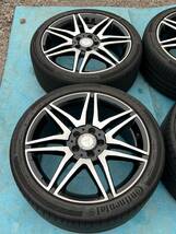 メルセデスベンツ W204 Cクラス AMG 純正 18×7.5J 112-5H+47 18×8.5J 112-5H+54 66.5Φ 中古アルミホイール 4本 メルセデス W204 等)_画像6