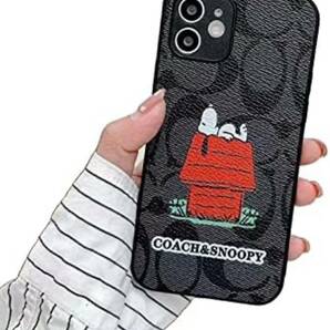 FISHLUCK スヌーピーiPhone 11用 ケース TPUシリコン 耐衝撃 レンズ保護 軽量 脱着簡単 漫画 かわいい スヌーピー iPhone 11 Aの画像3