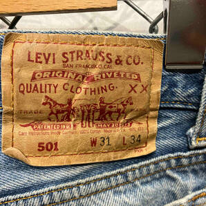 90s USA製 Levi's リーバイス 501 デニムパンツ ジーンズ 31×33 店舗受取可の画像3