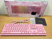 RAZER レイザー Huntsman Quartz Pink ゲーミング キーボード ピンク_画像1