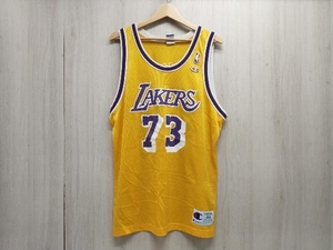 Champion NBA LAKERS 73 RODMAN タンクトップ 表記サイズ L イエロー 店舗受取可