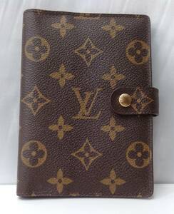 LOUIS VUITTON ルイヴィトン モノグラム SP1010 アジェンダPM 手帳カバー 茶色 ブラウン