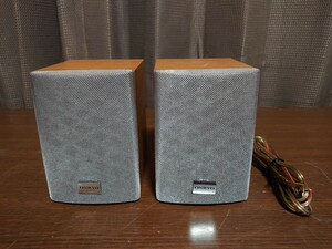 オンキョー ONKYO コンパクトサイズのサテライトスピーカーシステム D-L1 2個セット 動作品スピーカーコード付きです！