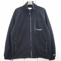 ディスイズネバーザット thisisneverthat GORE-TEX INFINIUM フルジップフリースジャケット*フリースブルゾン(L)ブラック_画像1