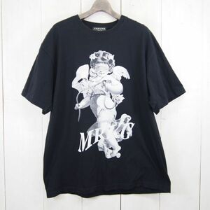 トラバス トウキョウ TRAVAS TOKYO MRKG エンジェルプリントS/S Tシャツ/ブラック