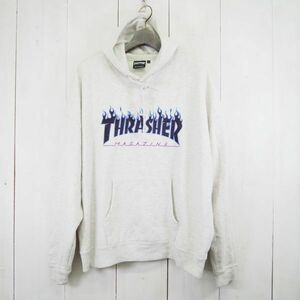 スラッシャー THRASHER MAGAZINE San Francisco プルオーバースウェットパーカー*フーディー(L)霜降り