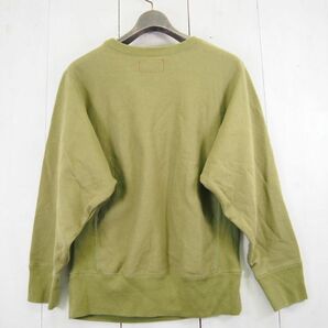 ロンハーマンヴィンテージ R.H.VINTAGE Ron Herman クルーネックスウェット Sweat Pullover 3410900304(XS)抹茶 グリーンティー/日本製の画像4