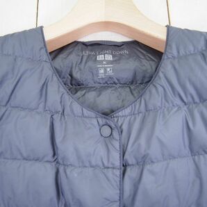 ユニクロ UNIQLO ウルトラライトダウン コンパクトベスト(XL)ネイビーグレー/レディース/211-44095/881の画像2