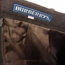 90s バーバリー Burberrys ダブルボタンウールジャケット×スカート セットアップスーツ(9AB2/011AB2)ブラウン_画像7