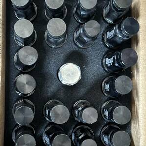 Durax アルミホイールナット ロング 50mm 袋タイプ ロックナット付き M12×P1.25 黒 ２０個の画像5
