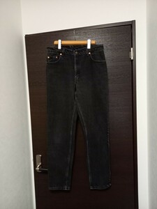 良品　濃い黒　80s～90s　USA製 Levi's リーバイス 550 ブラック　デニム ビンテージ　オリジナル　ジーンズ　sizeW33相当 606 517 501 505