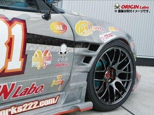 180SX 即決 +75㎜ フロントワイドフェンダー 左右セット ORIGIN FRPフェンダー ワイドフェンダー ドリフト仕様 ７５ミリ