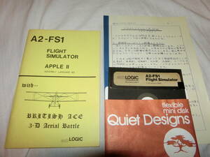 Apple II ゲーム　A2-FS1 FLIGHT SIMULATOR Sub Logic