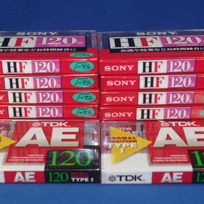 ソニー・TDK カセットテープ120分 HF120・AE120 合計12本 ノーマル 未使用品 ST-3の画像1